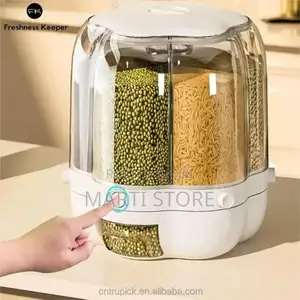360° Rotating Rice Barrel