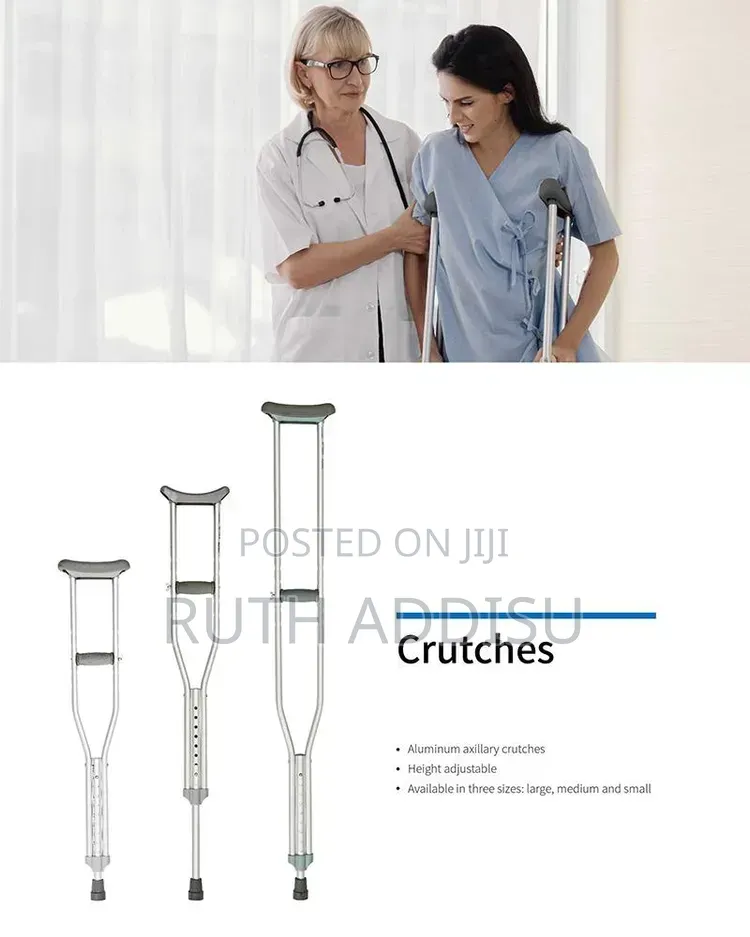 These Are Lightweight Aluminum Axillary Crutches Designed for Mobility