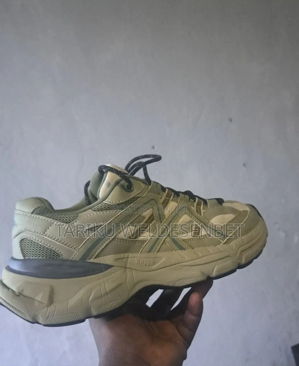Kappa Low-Top Running Shoes - Khaki Green - Clean