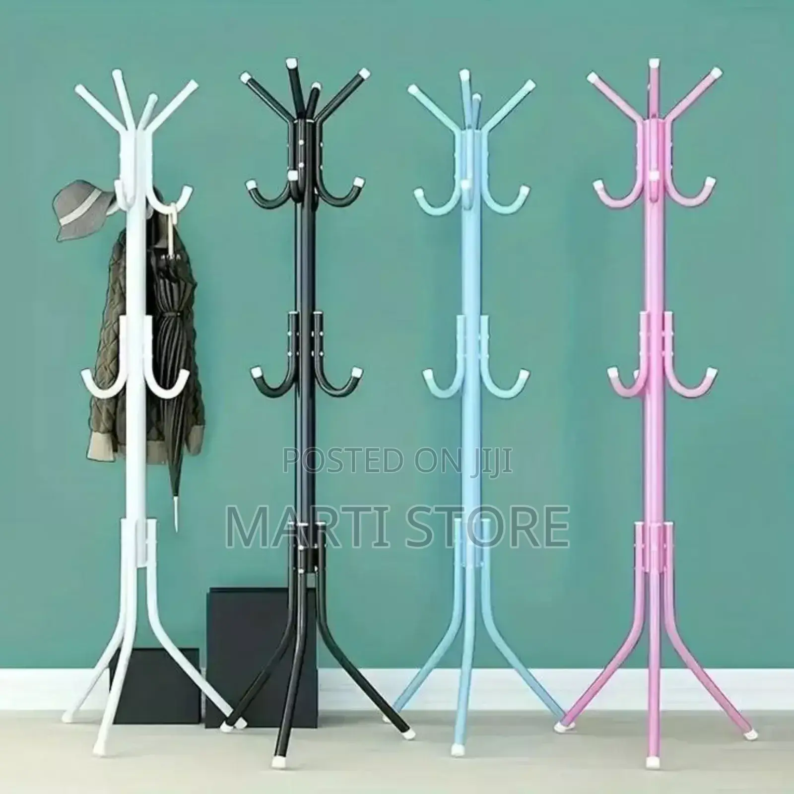 1pc Heavy Duty Metal Coat Rack