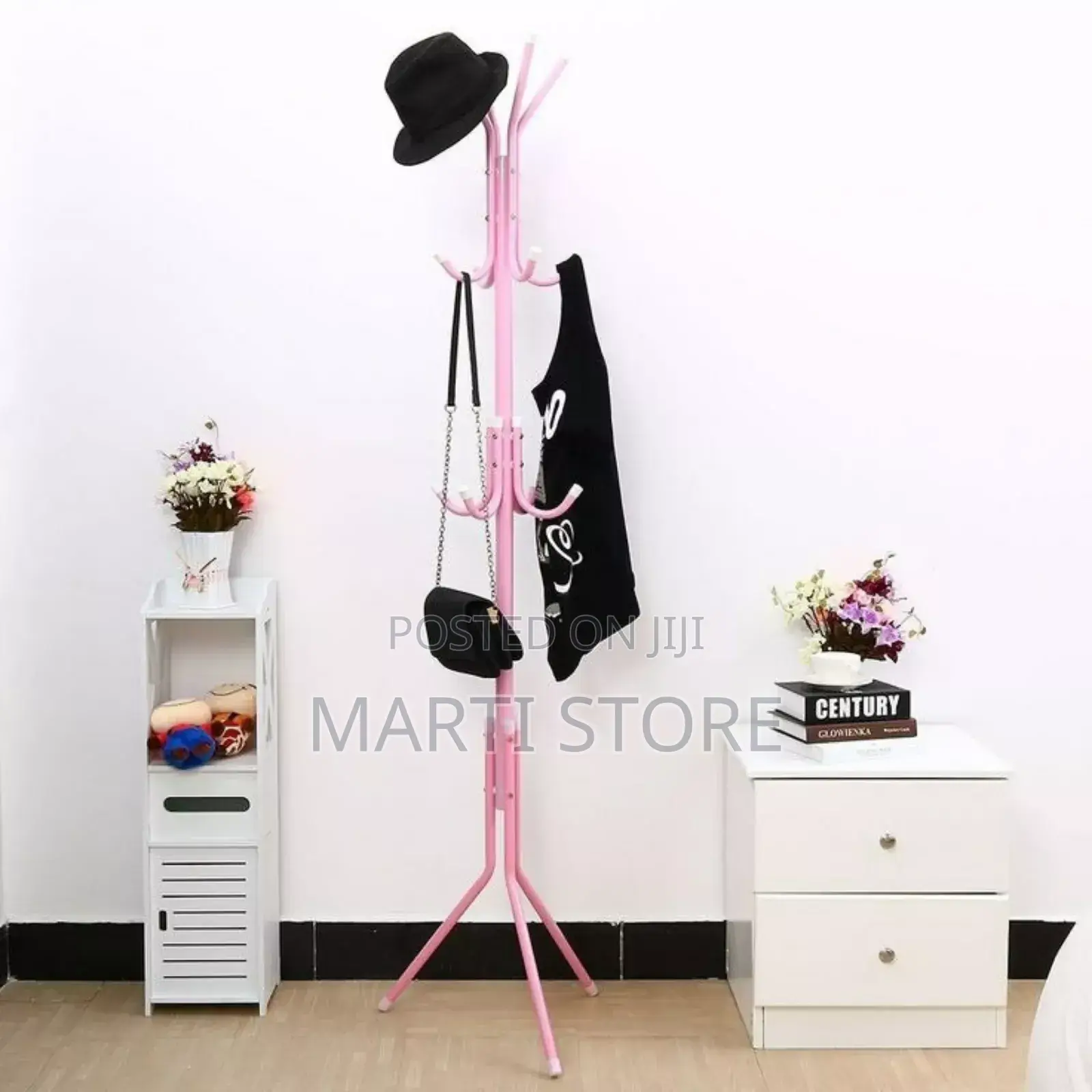1pc Heavy Duty Metal Coat Rack