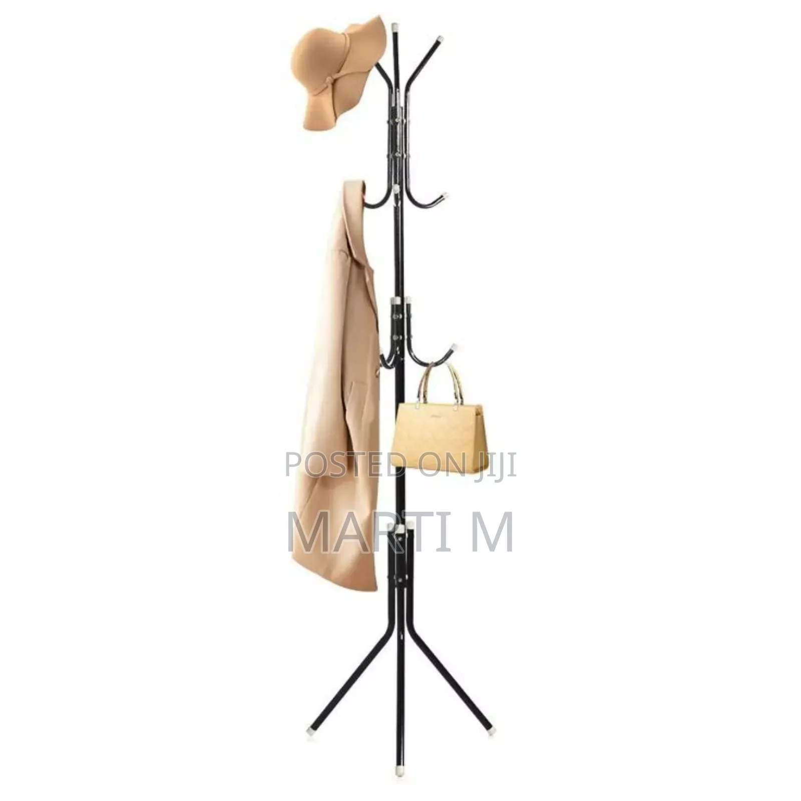 1pc Heavy Duty Metal Coat Rack