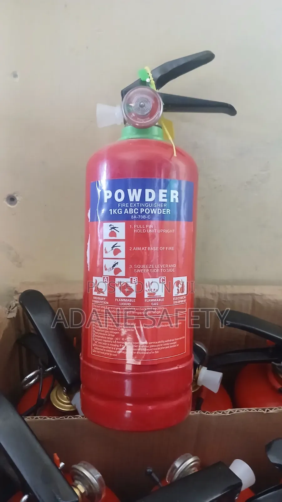 1kg Fire Extinguisher For Cars, Home Offices, Kitchen. 1kg Esat Matfia