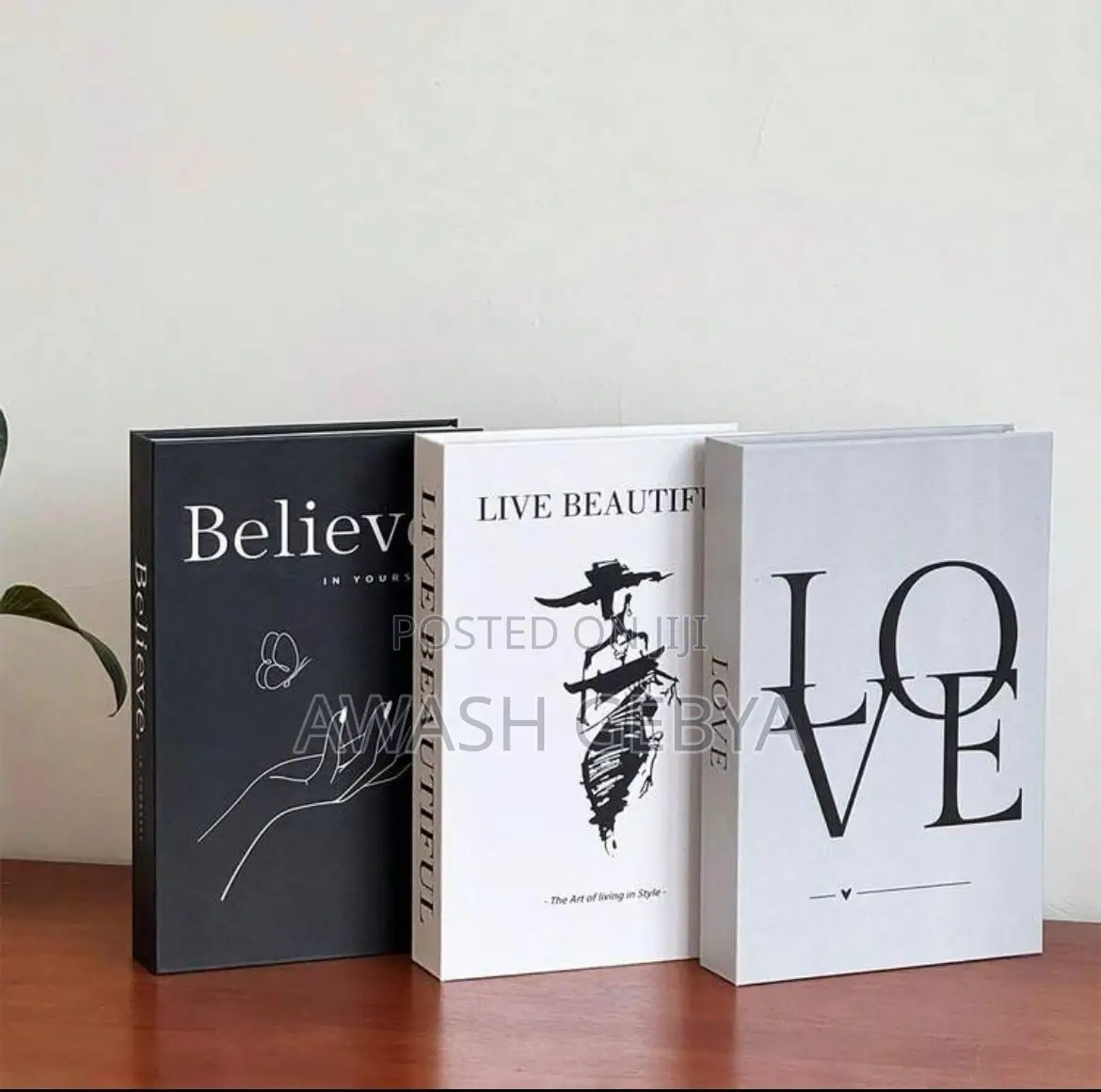 3 Pieces Fake Book Decorations for Office and Home