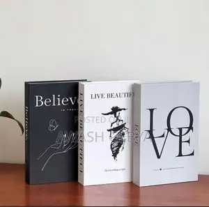 3 Pieces Fake Book Decorations for Office and Home