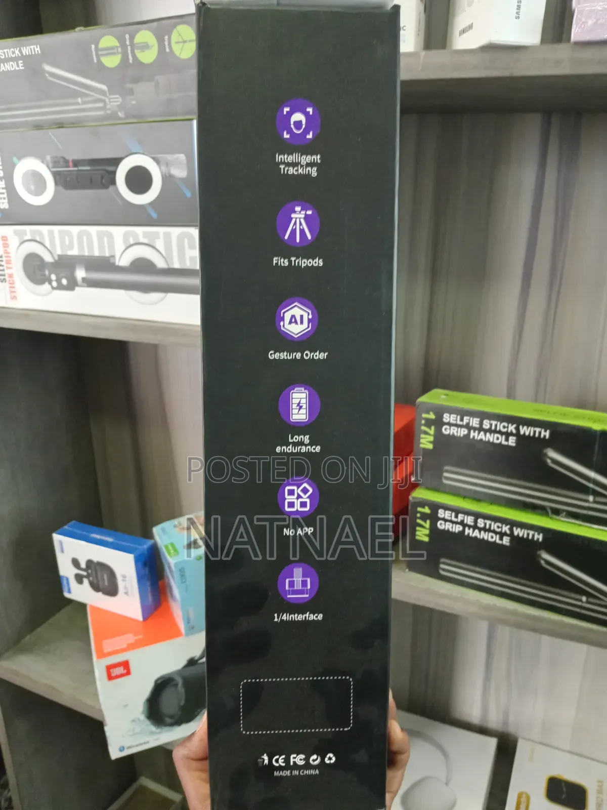 C19 Ai Tracking Stable Selfie Tripod With Dual Ring Lights