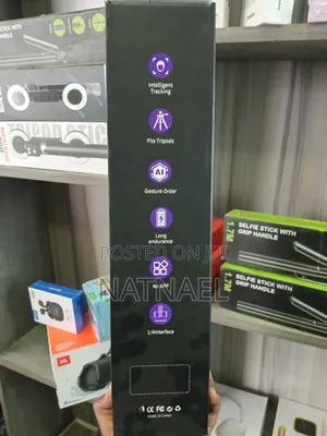 C19 Ai Tracking Stable Selfie Tripod With Dual Ring Lights