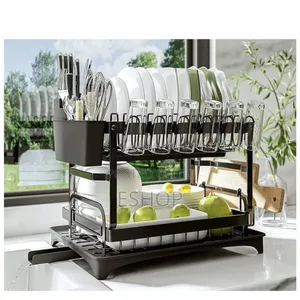 Sleek 2-tier Organizer – Fast Drying, Faster Kitchen Cleanup