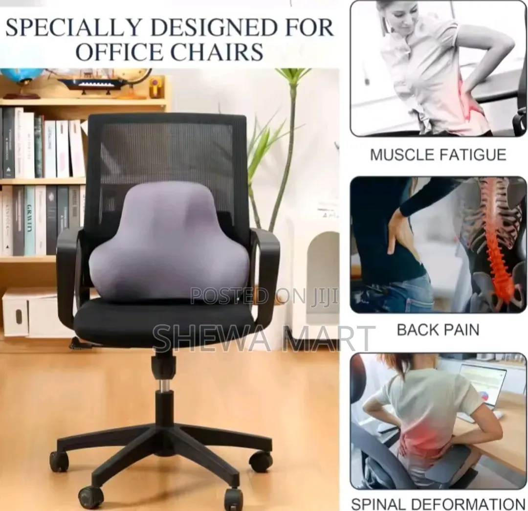 Office Lumbar Pillow, Longterm Seat Cushion With Memory Foam, Suitable