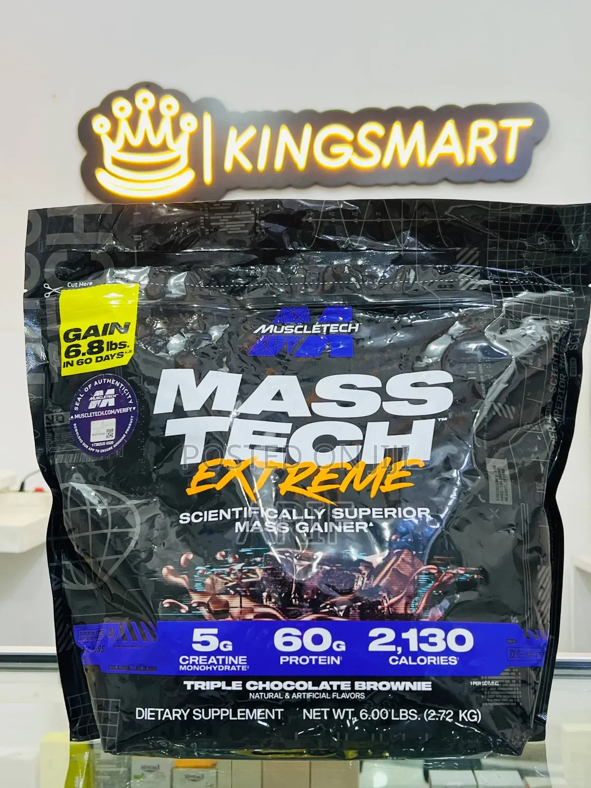 Masstech Extreme Mass Gainer Dietary Supplement 2.72kg
