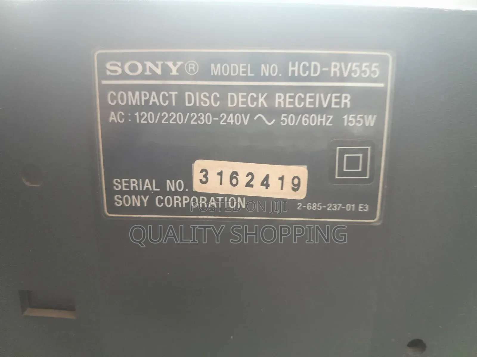 Sony HCD-Rv555 Sound System Speaker