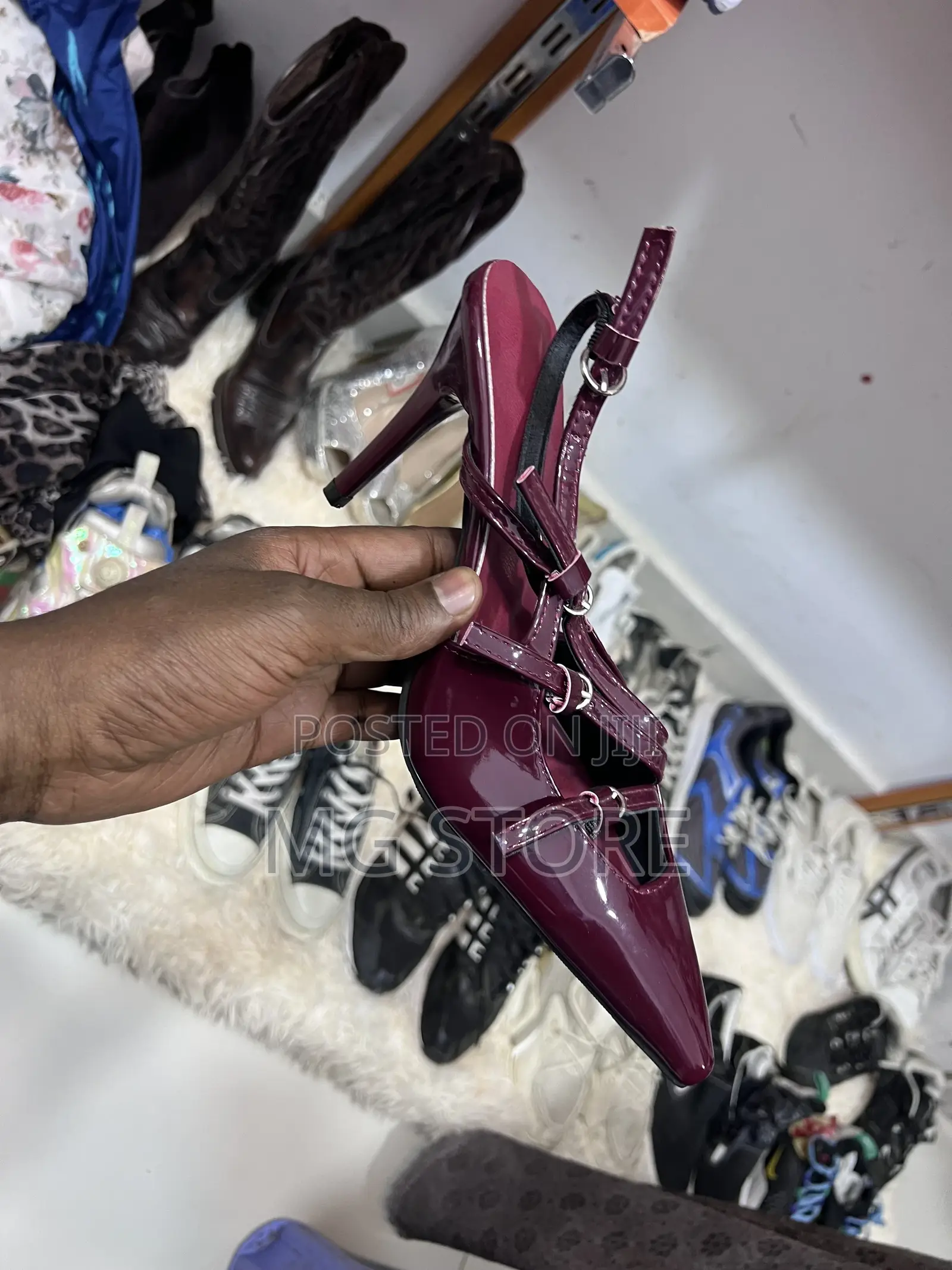 New Fashion Burgundy Hill Shoe Burgendi Hill Chama