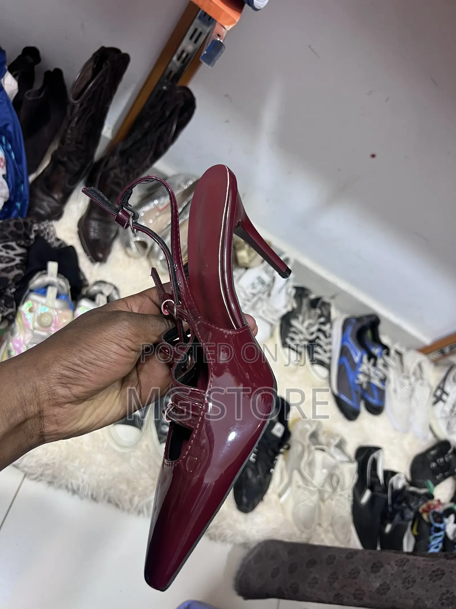 New Fashion Burgundy Hill Shoe Burgendi Hill Chama