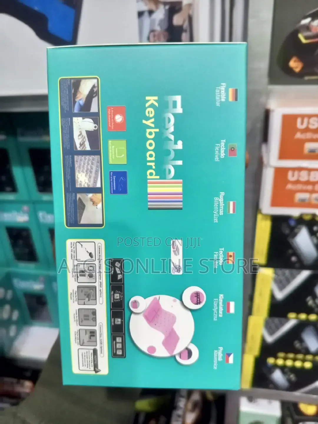 Flexible Roll-up Silicone Keyboard
