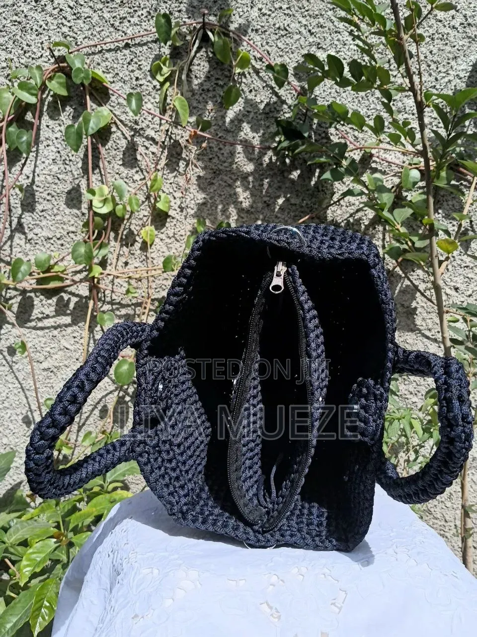 Classic Handmade Crochet Shoulder Bag