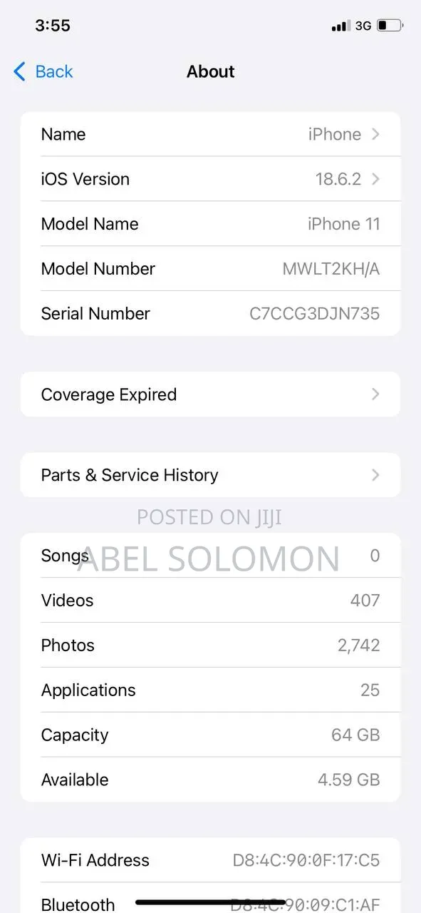Apple iPhone 11 64 GB Black