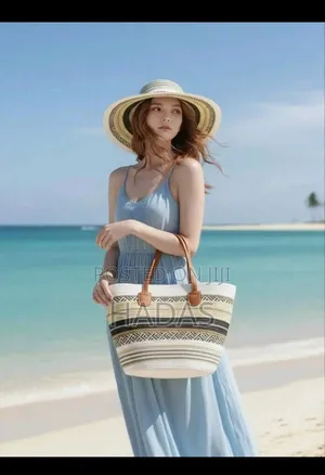Straw Bag With Hat