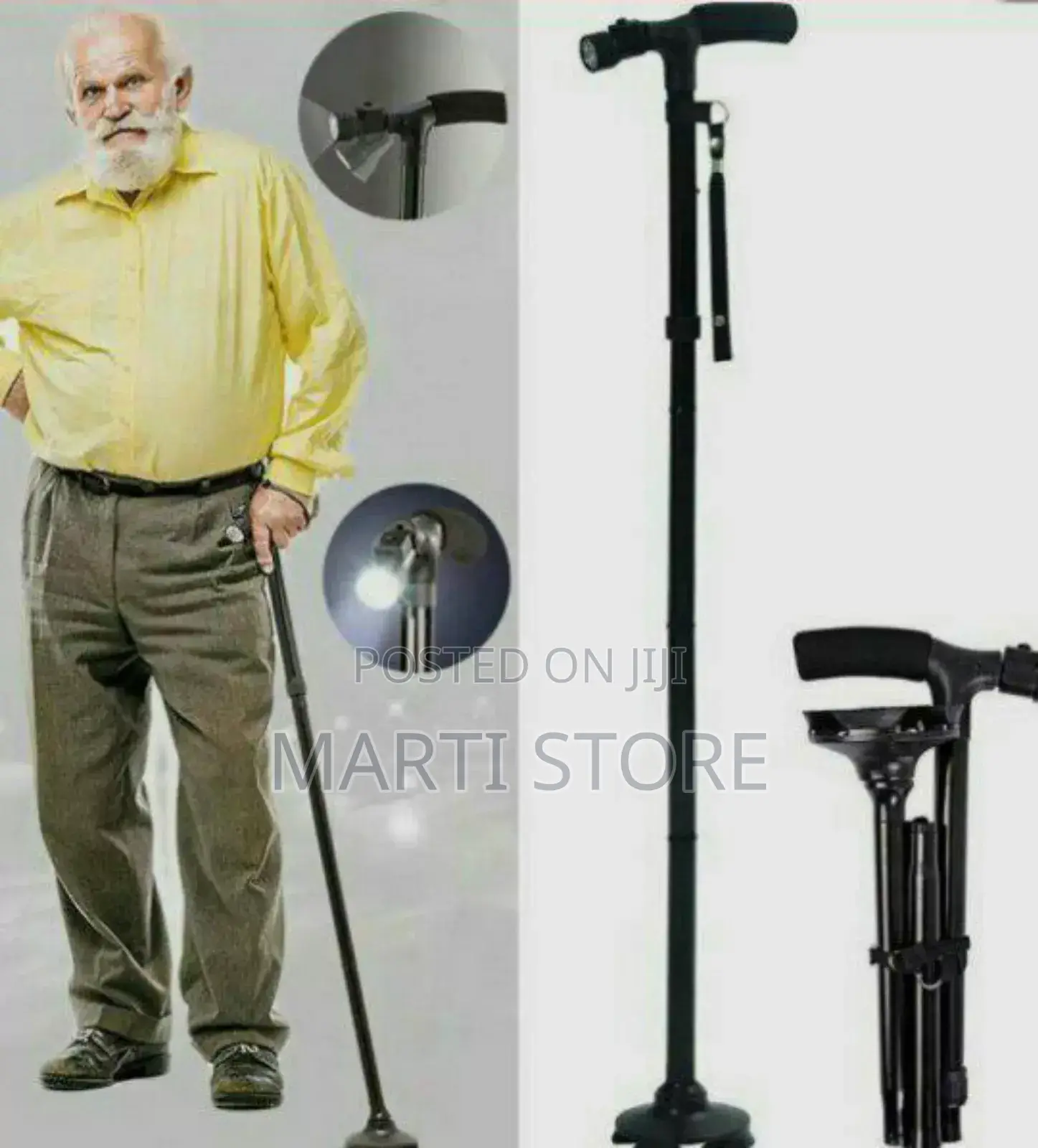 Telescopic Elderly Crutch