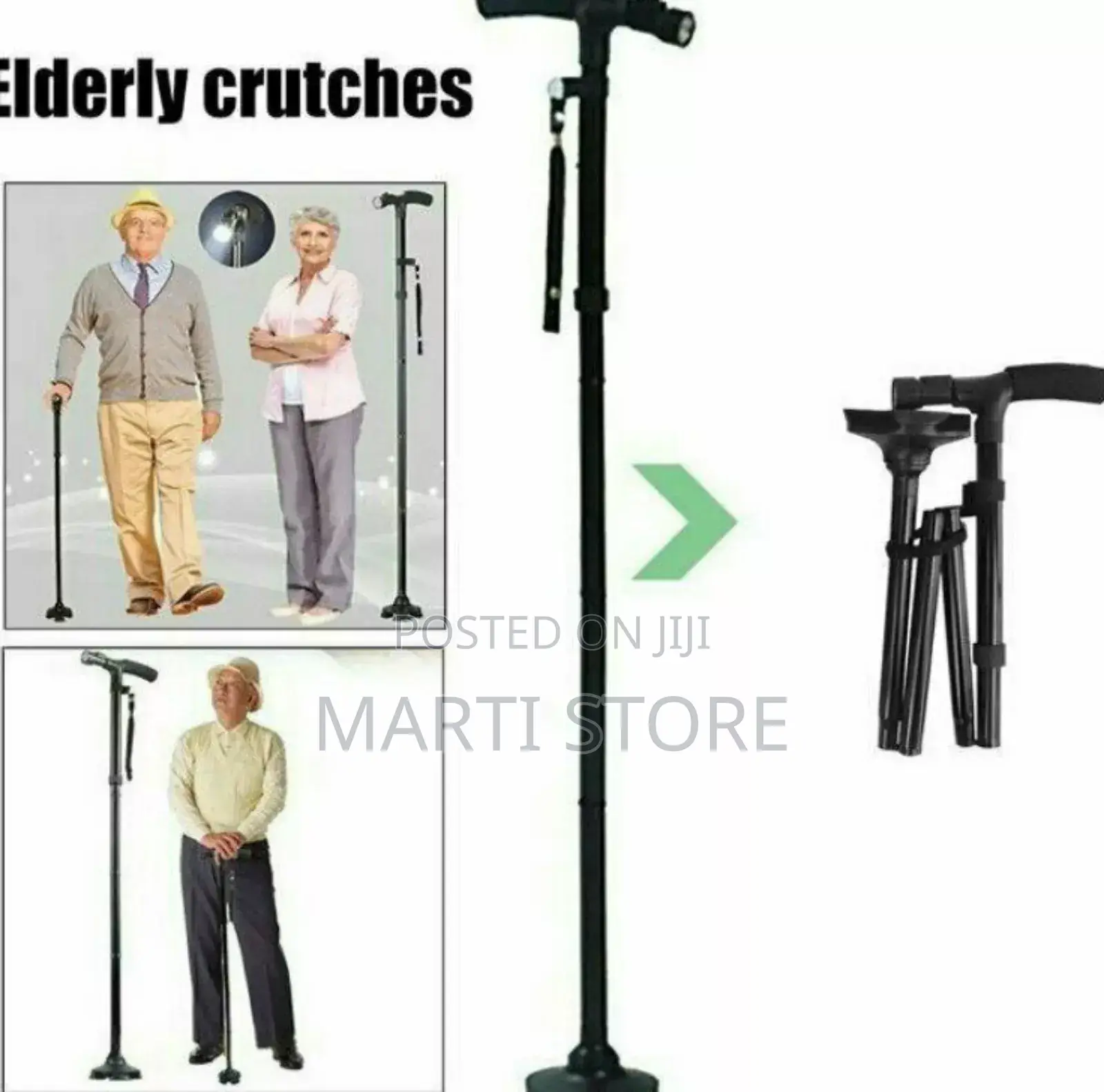 Telescopic Elderly Crutch