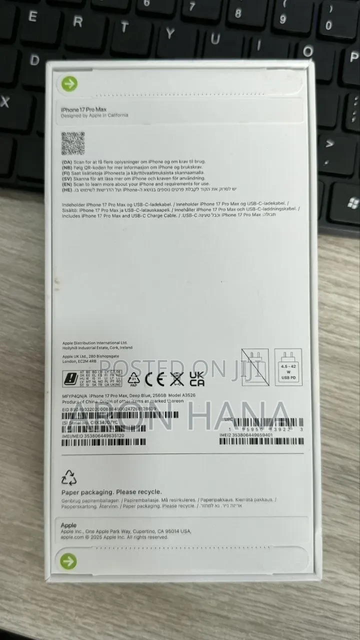 New Apple iPhone 17 Pro Max 256 GB