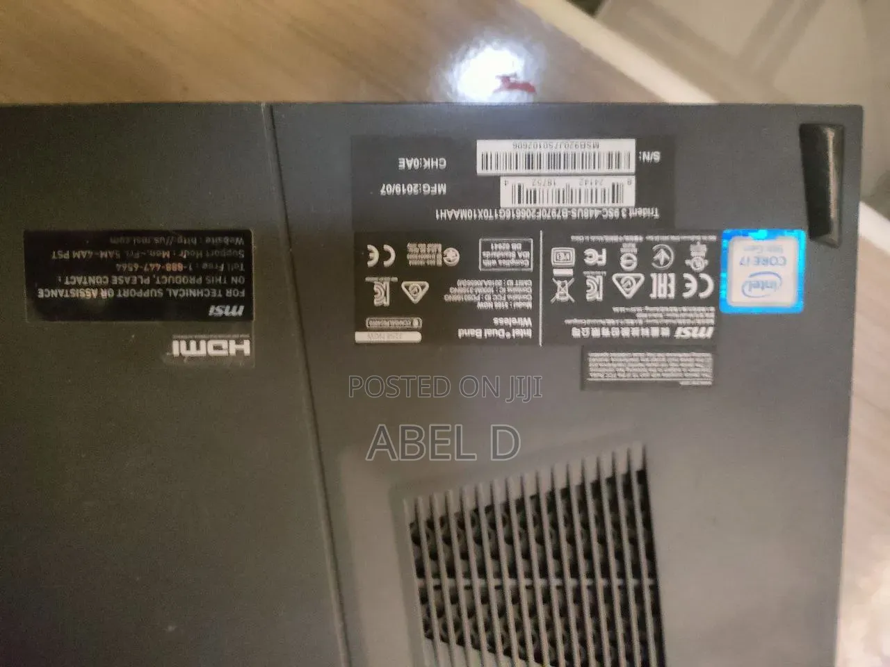 Desktop Computer MSI Trident 3 16GB Intel Core i7 SSD 1T