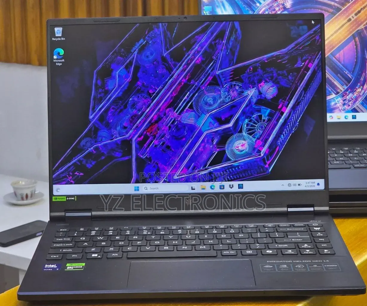 New Laptop Acer Predator Helios Neo 14 16GB Intel Core Ultra 7 SSD 1T