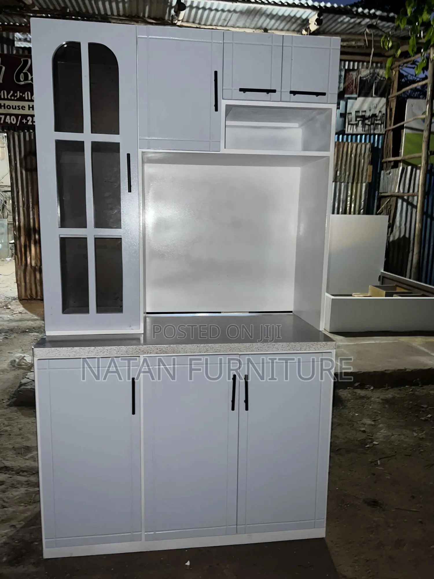 ኪችን ሸልፈ Kitchen Cabinets 1.20cm Made of #1 MDF Withe Quality