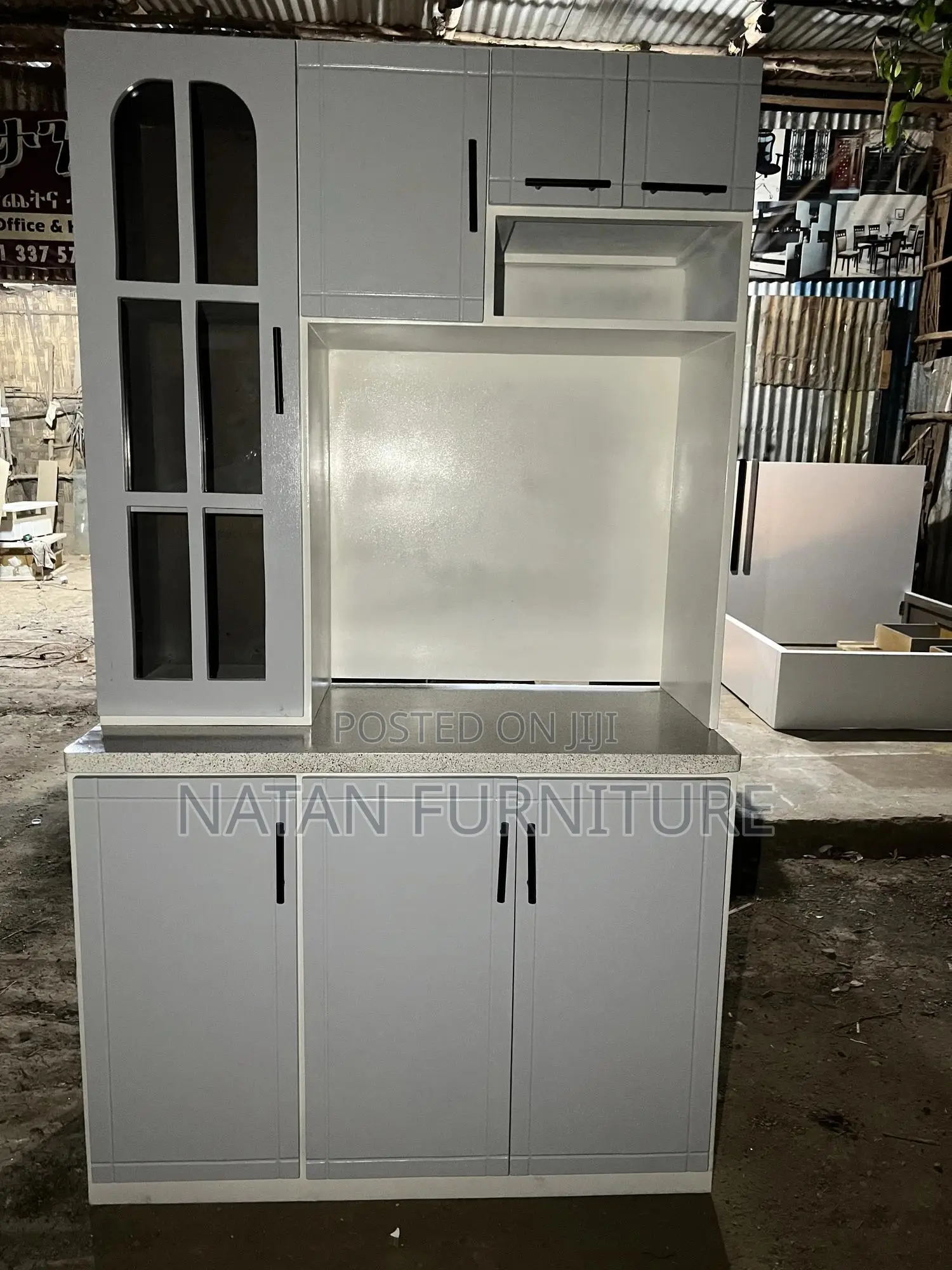 ኪችን ሸልፈ Kitchen Cabinets 1.20cm Made of #1 MDF Withe Quality