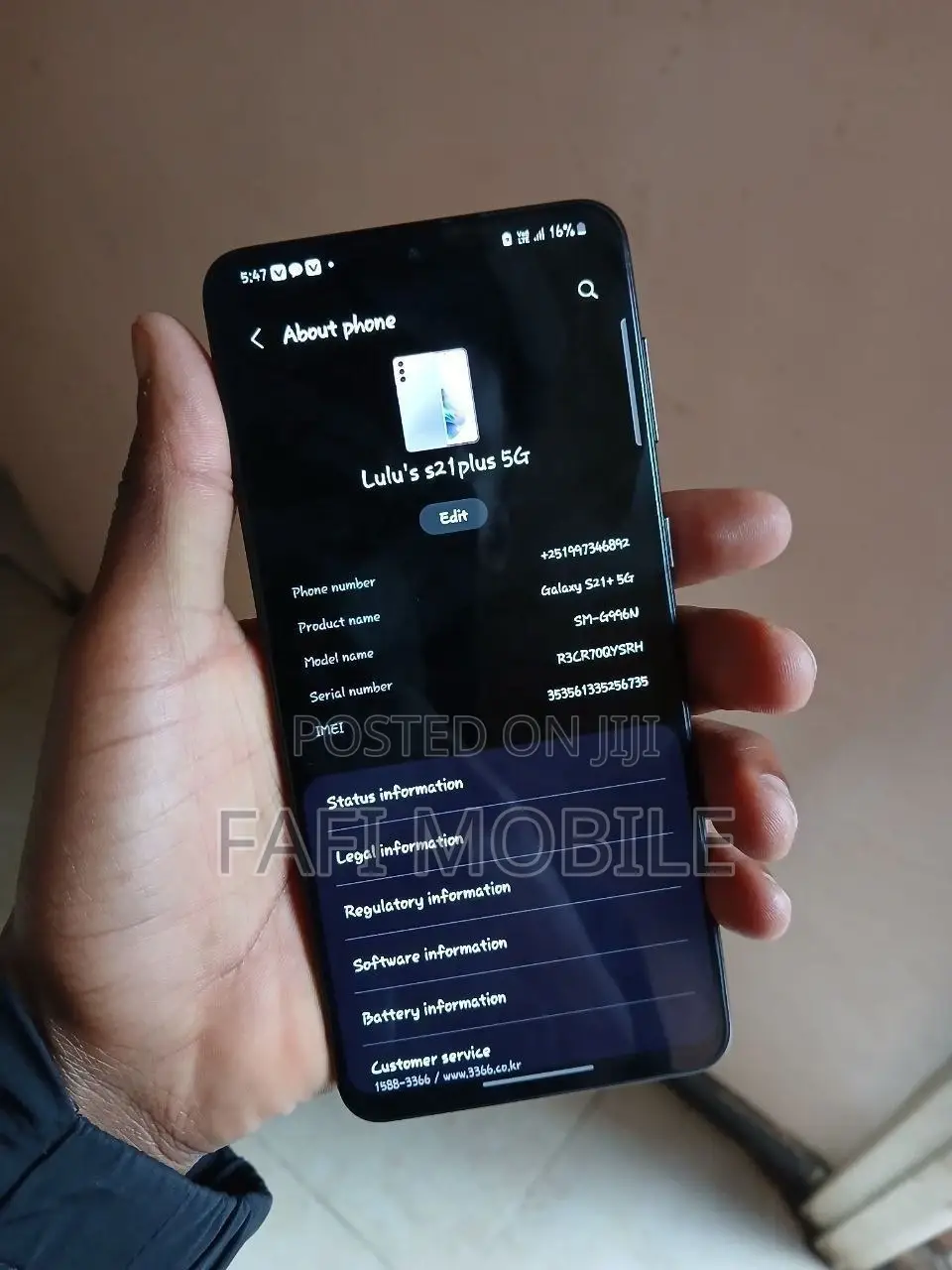 Samsung Galaxy S21+ 5G 256 GB Black