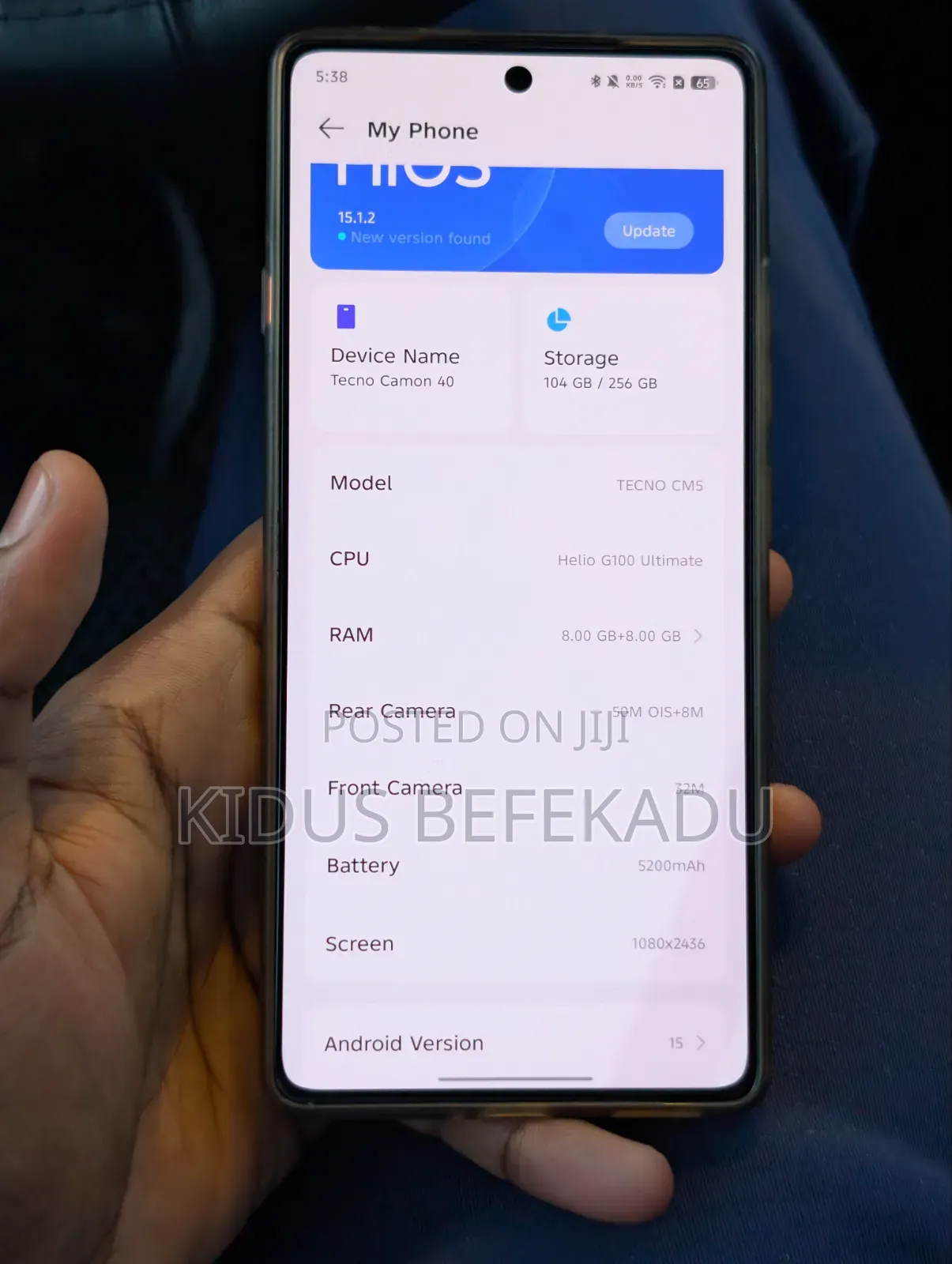 Tecno Camon 40 256 GB Silver