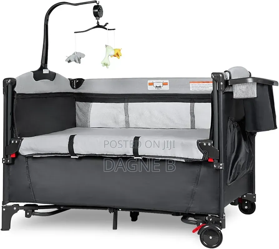 5in1 Deluxe Baby Bedside Crib የህፃናት አልጋ