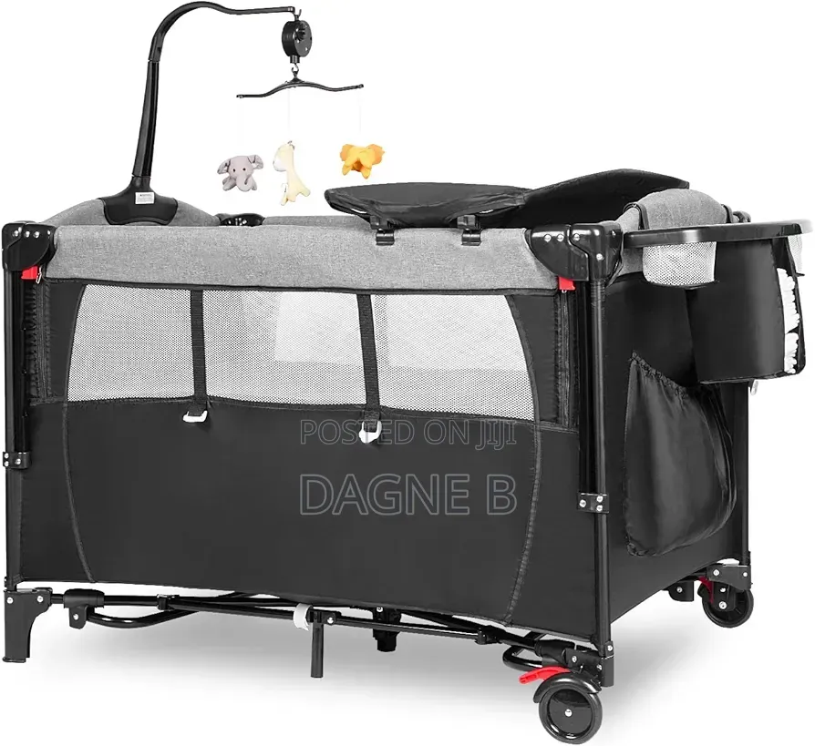 5in1 Deluxe Baby Bedside Crib የህፃናት አልጋ