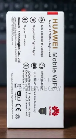 ርዕስ፡ አዲስ Huawei Mobile Wifi Elite 5 (Lte Cat12 Touch Screen)