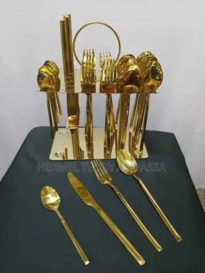 36pcs Golden Cutlery Set