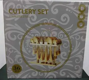 36pcs Golden Cutlery Set