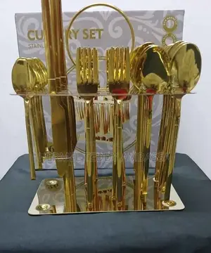 36pcs Golden Cutlery Set