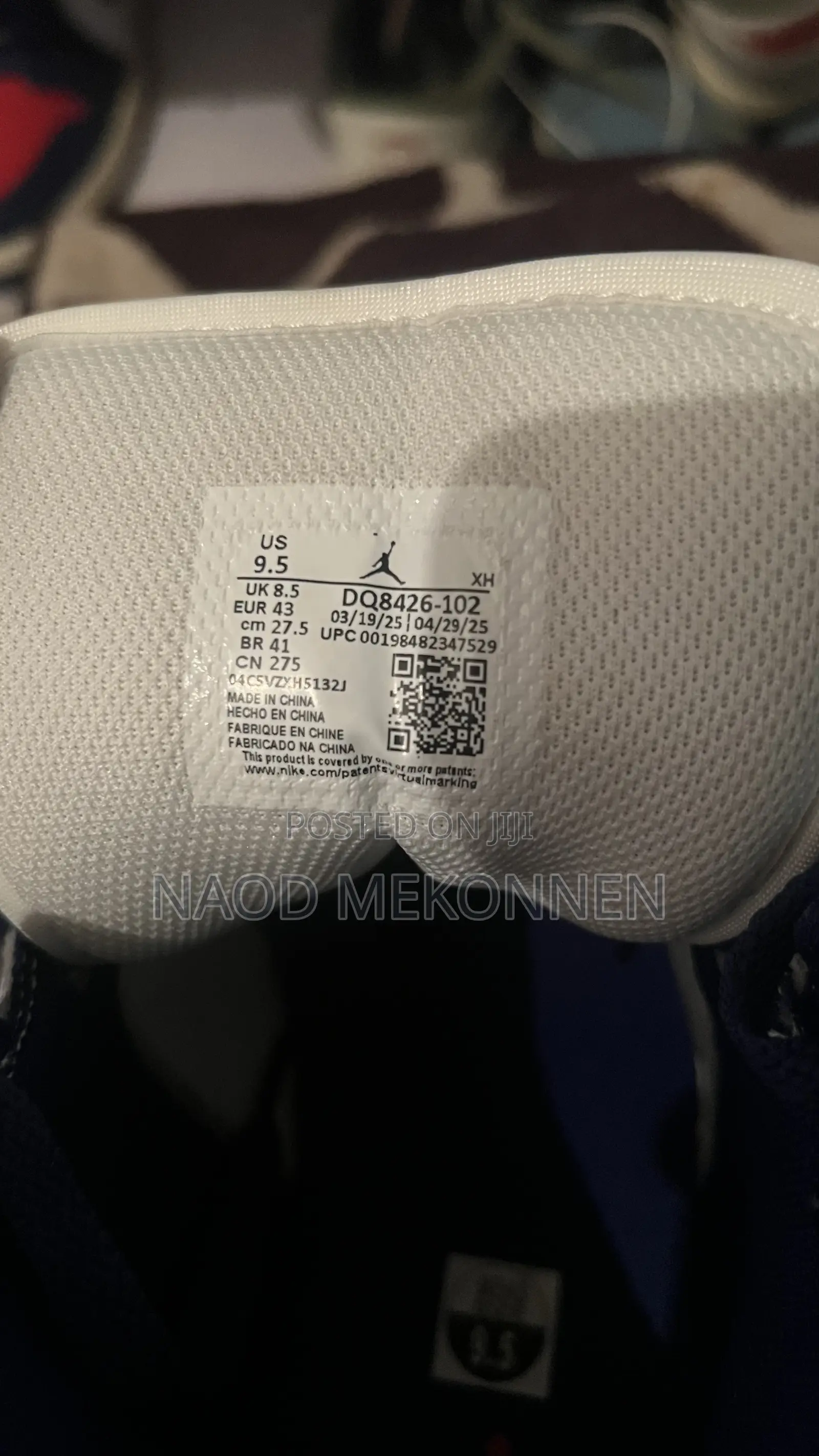 Nike Jordan 1 Rare Made in Usa