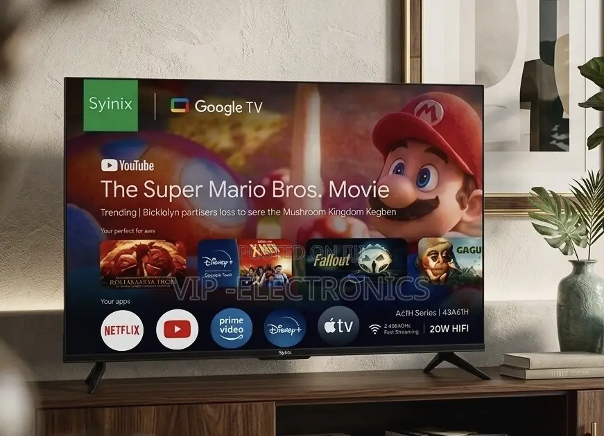 Syinix 43 Inch Tv Google (A11h Series) – Smart Entertainment Redefined