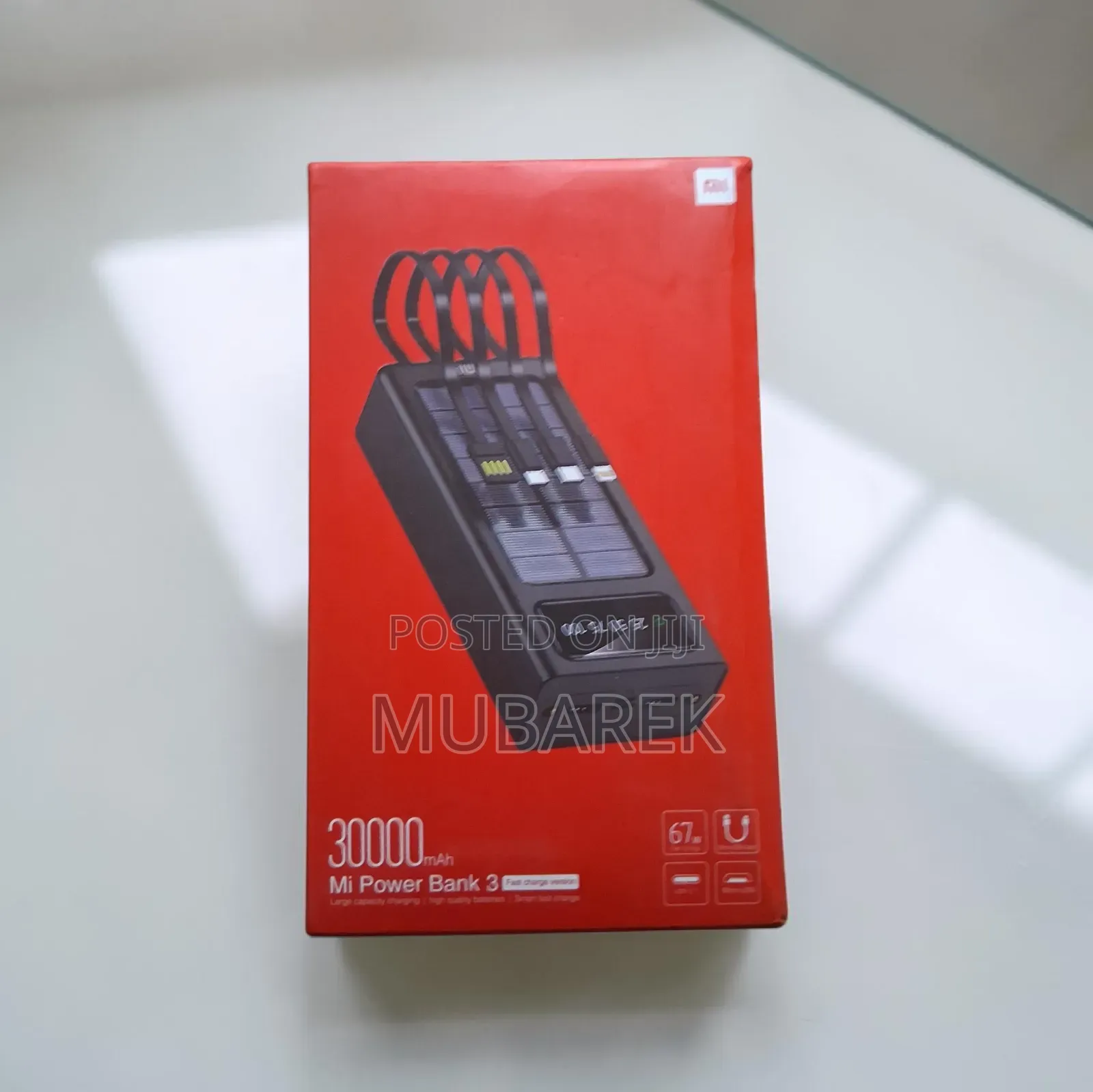 Carga Rápida Xiaomi Mi Power Bank 3 30000mah 67w Solar