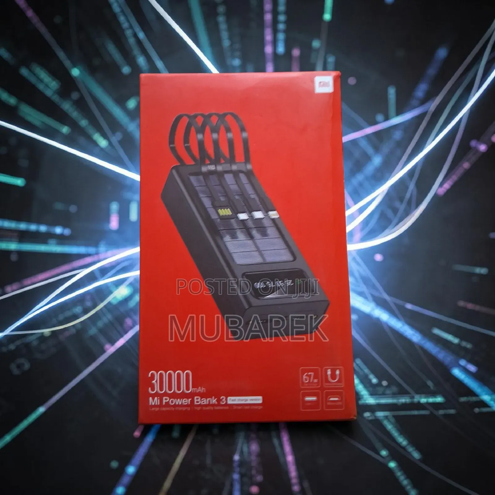 Batería Externa Mi Power Bank 3 30000mah Solar Charger