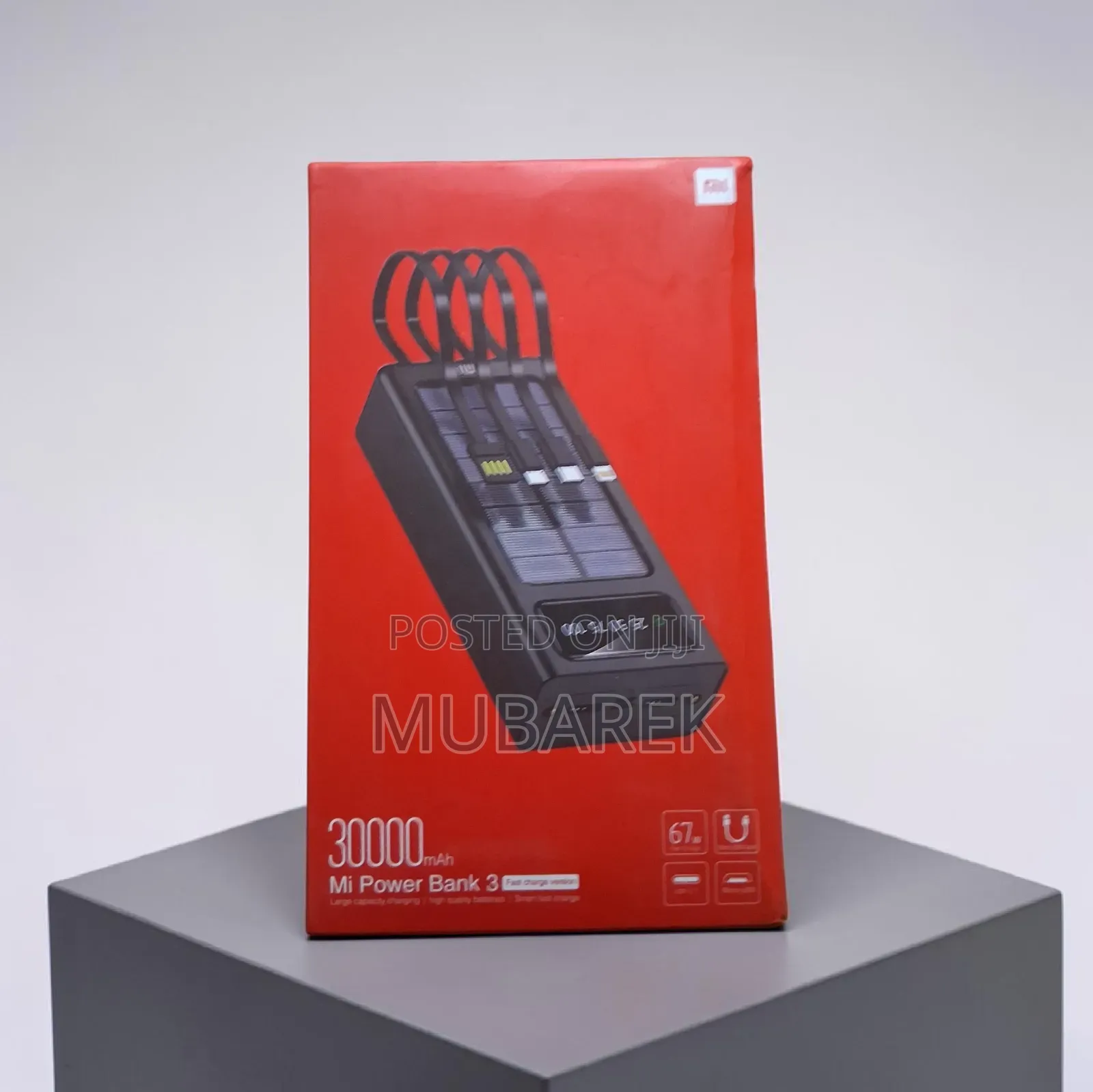 Cargador Solar Mi Power Bank 3 30000mah 67w Fast Charge