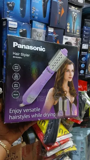 Panasonic Eh-ka42-v Hair Styler In Purple With Four Styling
