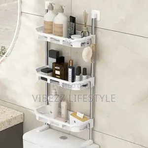 Over-the-toilet Organizer - ቦታ ቆጣቢ የመታጠቢያ ቤት መደርደሪያ