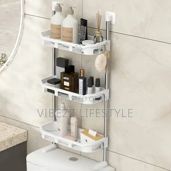 Over-the-toilet Organizer - ቦታ ቆጣቢ የመታጠቢያ ቤት መደርደሪያ