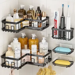 5pcs Stainless Steel Organizing Storage Rack