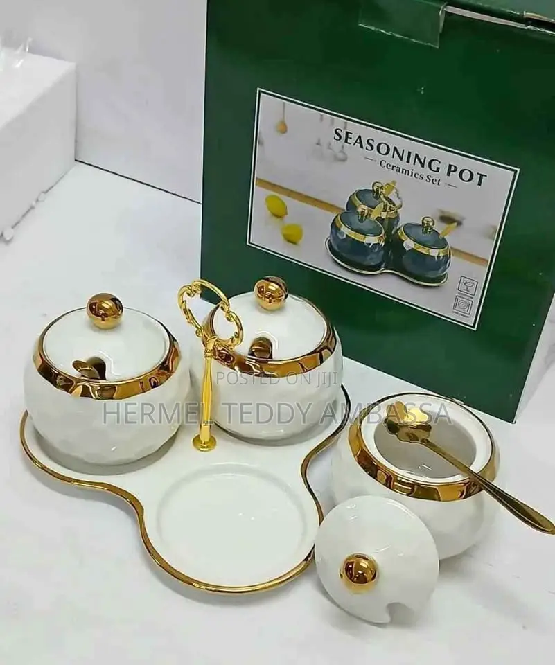 Nordic Ceramic Luxury Sugar-Tea-Coffee Canisters!
