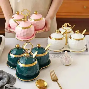 Nordic Ceramic Luxury Sugar-Tea-Coffee Canisters!