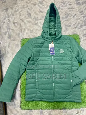 N Family Men's Green Hooded Puffer Jacket