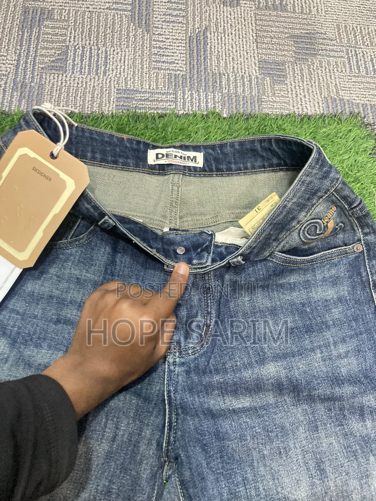 X-Sheng Arnold Denim Men's Blue Jeans