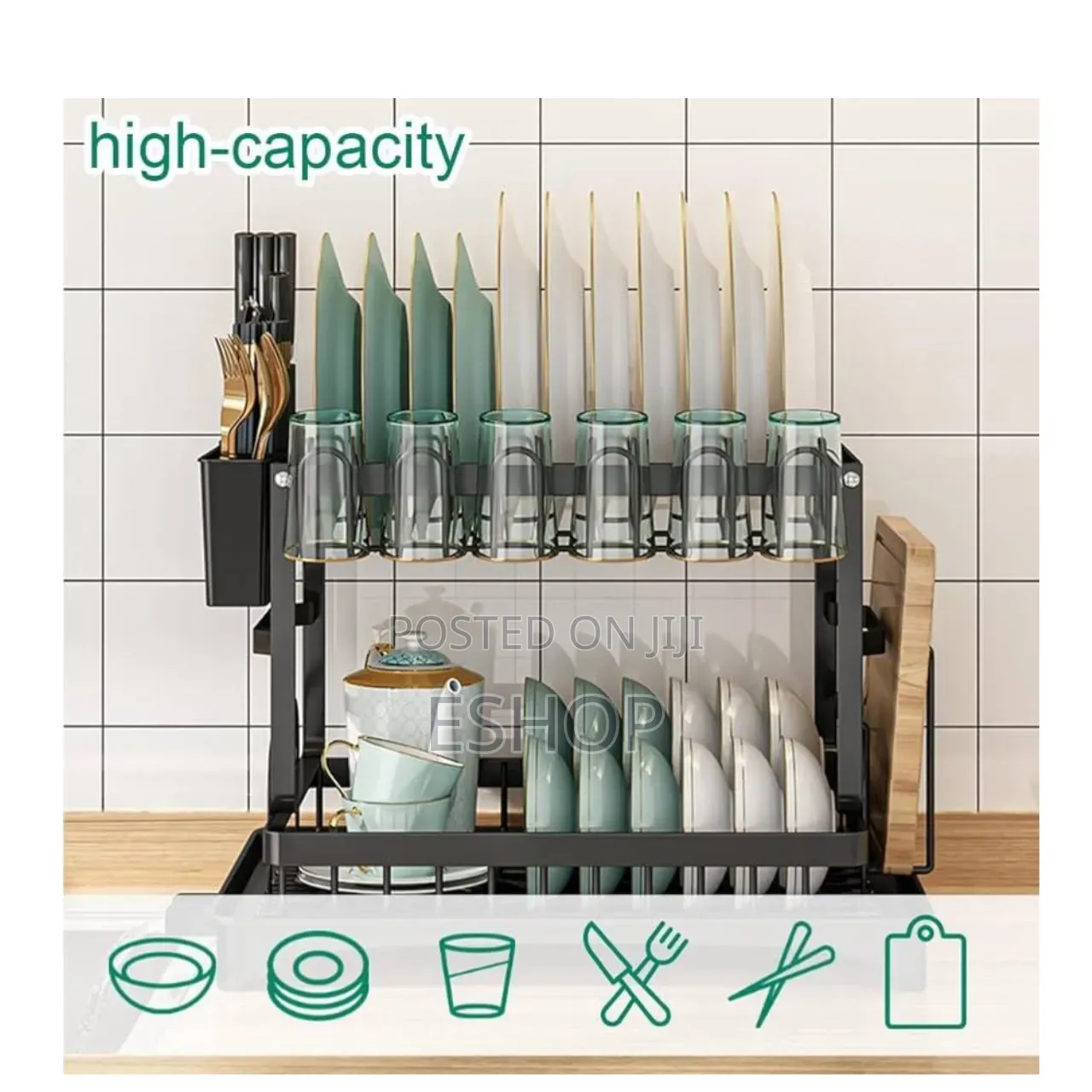 2-tier Premium Dish Drying Rack – Upgrade Your Daily Routine